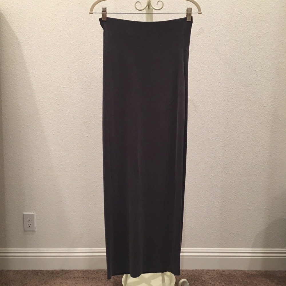 Cynthia Rowley Gray Maxi Skirt NWT